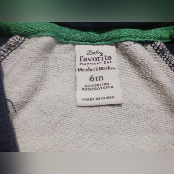 Member's Mark Baby Striped Hoodie Jacket, 6M - Picture 3 of 3